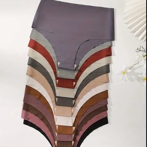 New Set of 10 Seamless High-Waist Panties Multicolor